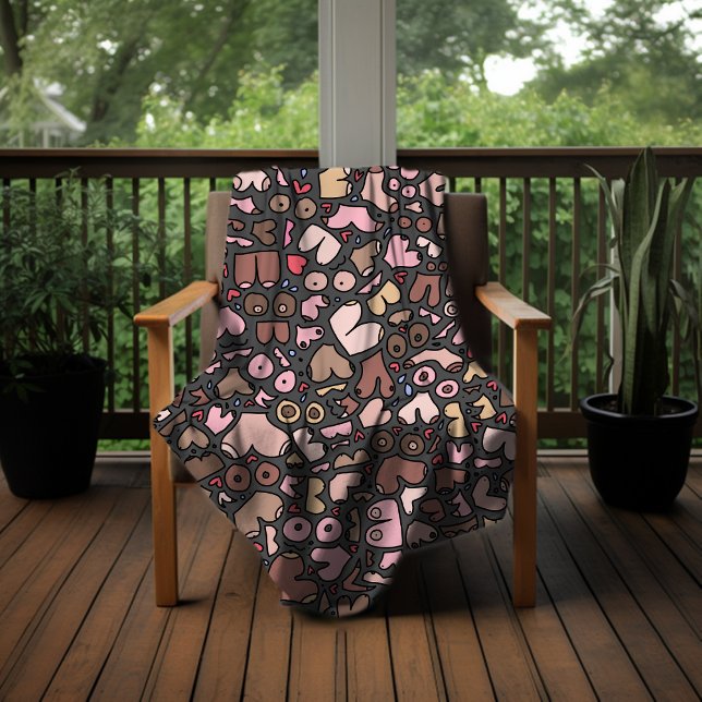 Serviette De Plage Nom motif mammaire neutre (Créateur téléchargé)