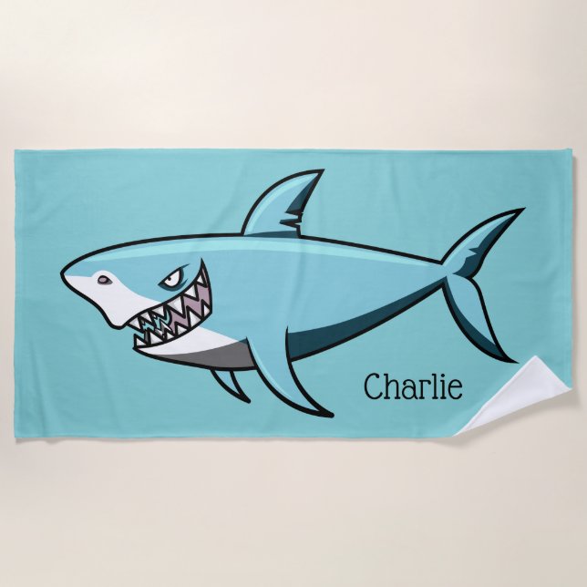 Serviette de plage nommée faite sur commande de (Devant)