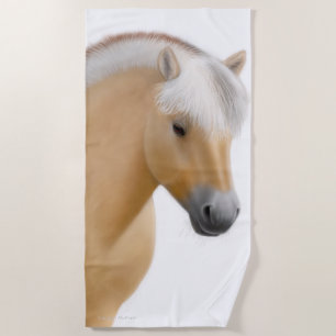 Serviette de plage norvégienne d'art de cheval de