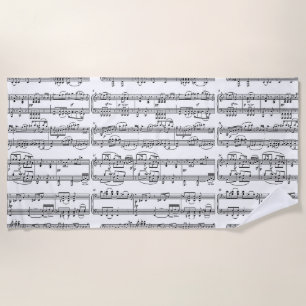 Serviette De Plage notes musicales