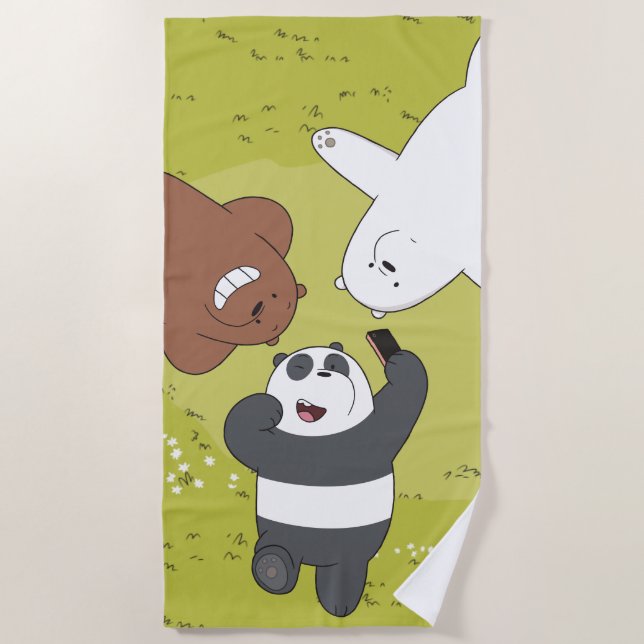 Serviette De Plage Nous portons des ours nus - #SquadButs (Devant)
