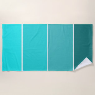 Serviette De Plage Nuances Turquoises