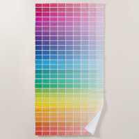 Nuancier de couleurs spectrales ombrées 