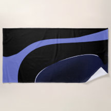 Nuit de la Comète : Bleu Abstrait, Violet & Noir