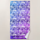 Ocean Life Manta Ray Monogram Beach Towne