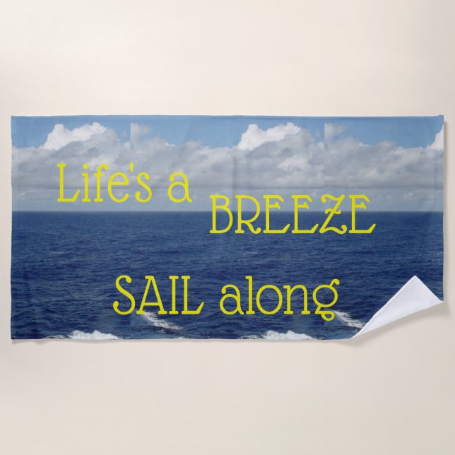 serviette de plage Ocean Waves (Devant)