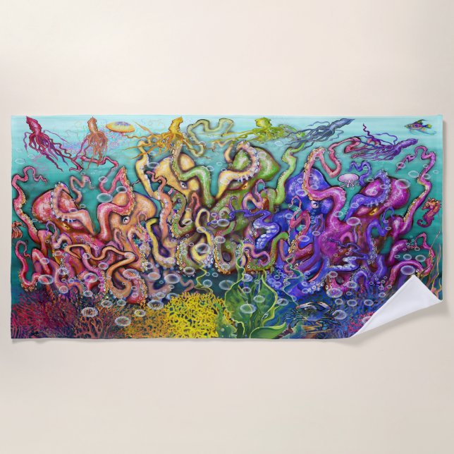Serviette De Plage Octopi (Devant)