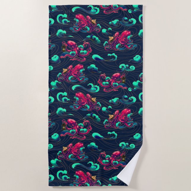 Serviette De Plage Octopus (Devant)