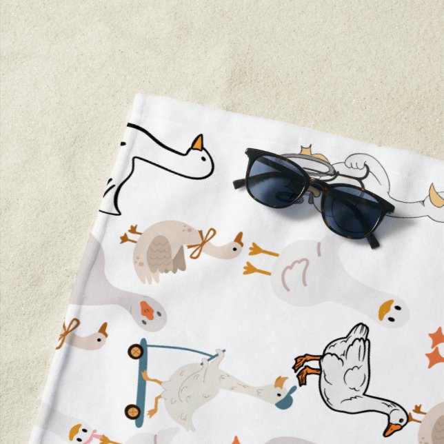 Serviette De Plage oie (En situation)