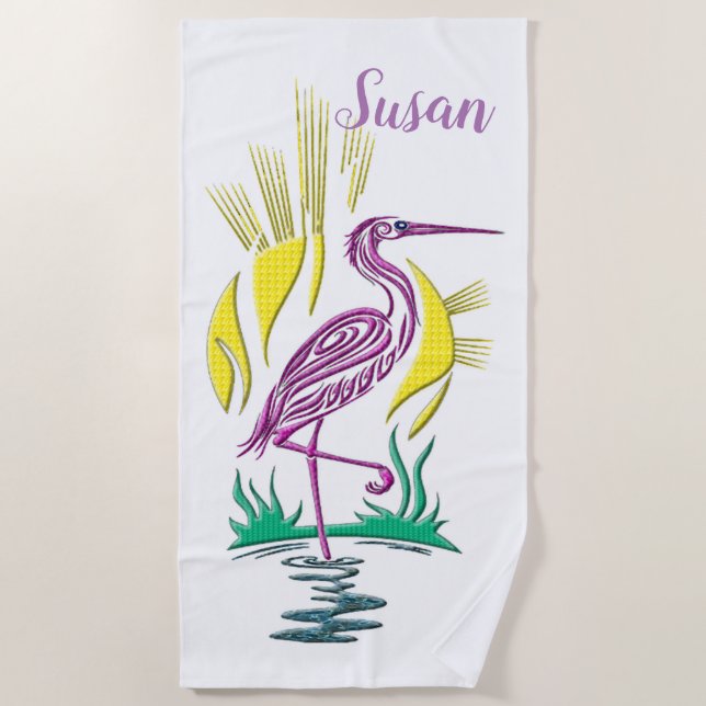 Serviette De Plage Oiseau (Devant)