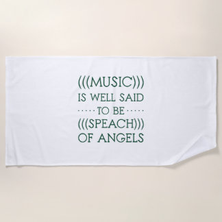 Serviette De Plage On Dit Que La Musique Est D'Angles