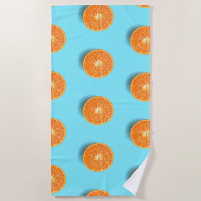 Serviette De Plage Orange (Devant)