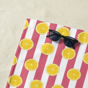 Serviette De Plage Oranges Et Nantucket Red Fiesta Party Beach Servie