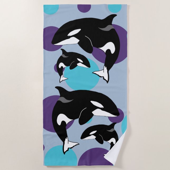 Serviette De Plage Orca Killer Whale (Devant)
