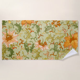 Serviette De Plage Ornement chinois vintage Jones Flowers