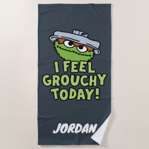 Serviette De Plage Oscar le Groupement Je Me Sens Grouchy Ajouter