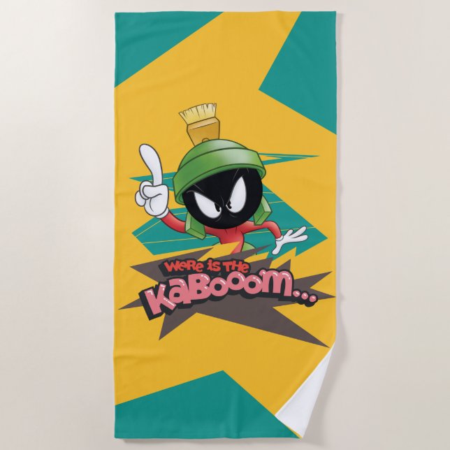 Serviette De Plage "Où est le Kabooom" Points MARVIN MARTIAN™ (Devant)