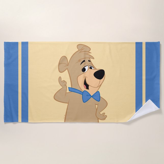 Serviette De Plage Ours Boo-Boo Précocieux (Devant)