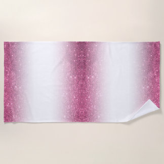Serviette De Plage Pailleté rose scintillant fantaisie glamour – Lign