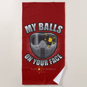 Serviette De Plage Paintball on Your Face