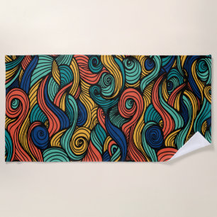 Serviette De Plage Paisley haché