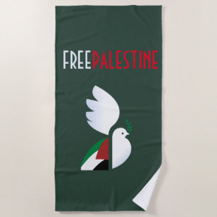 Serviette de plage Palestine libre - Drapeau Pro-P