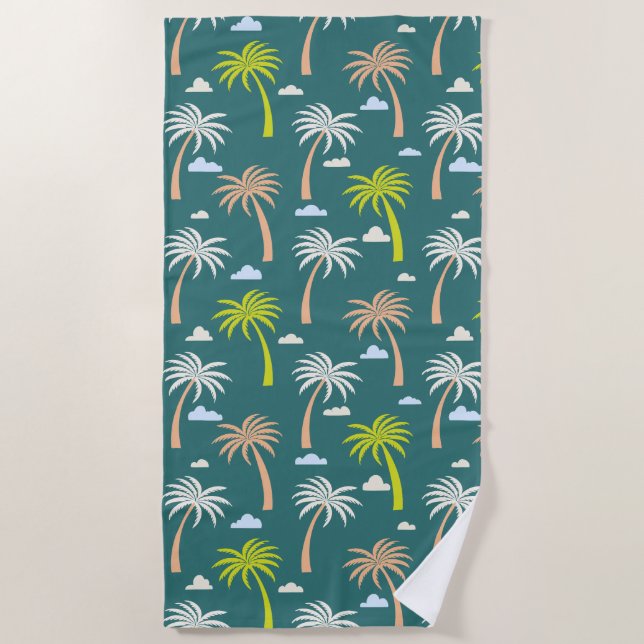Serviette De Plage Palmiers (Devant)