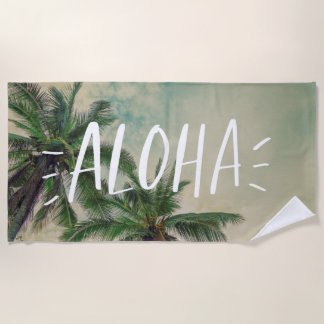 Serviette De Plage Palmiers d'Aloha