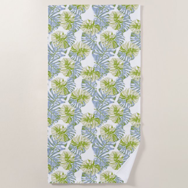 Serviette de plage Palmiers tropicaux (Devant)