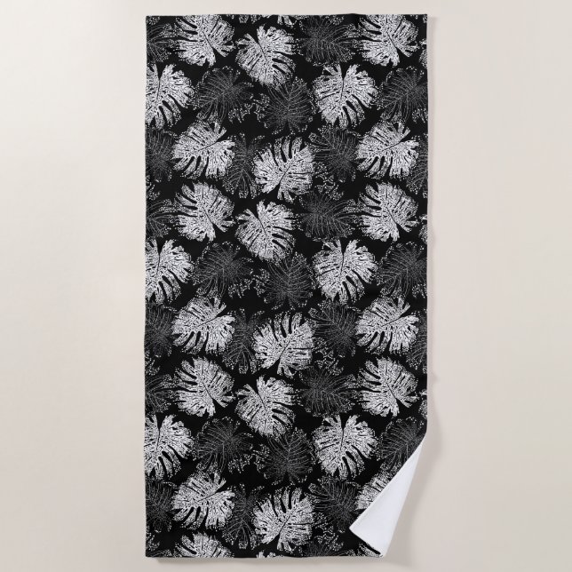 Serviette de plage Palmiers tropicaux (Devant)
