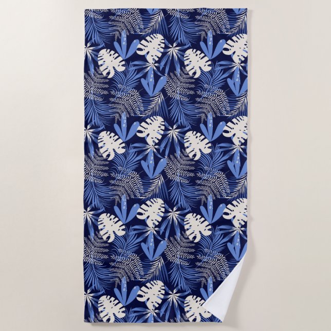 Serviette de plage Palmiers tropicaux (Devant)