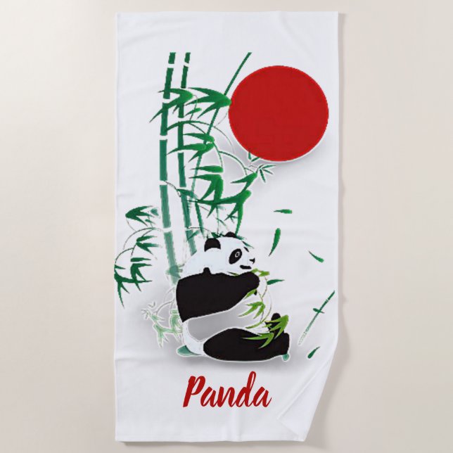 Serviette De Plage Panda (Devant)