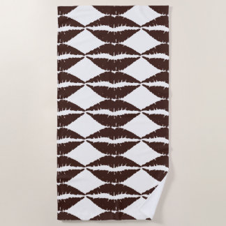 Serviette De Plage Papier à lèvres Brown au chocolat