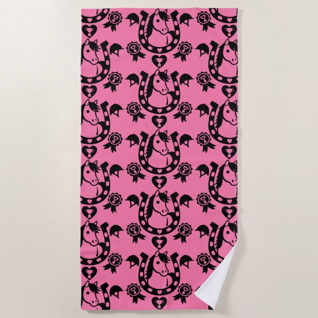 Serviette De Plage Papier peint Pony Club Home Decor. (Devant)