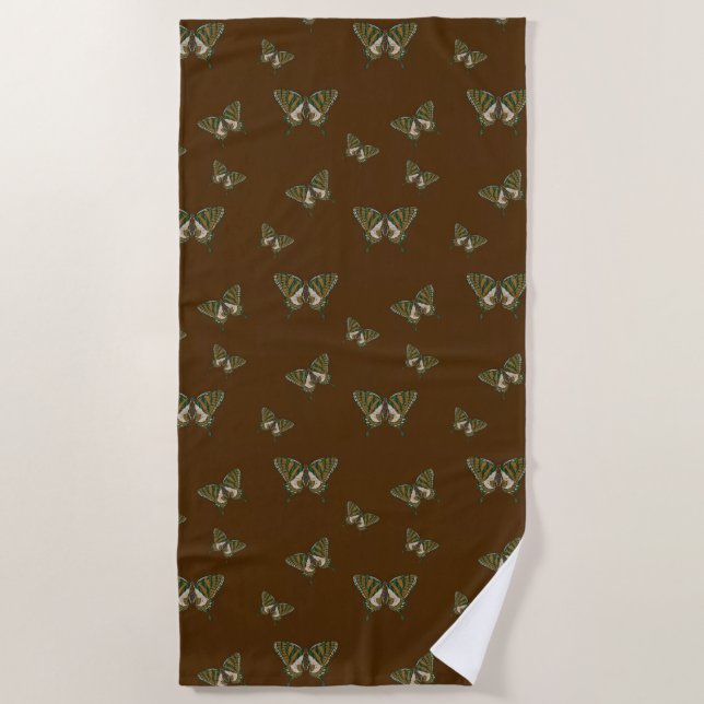 Serviette de plage Papillon indigène (Devant)