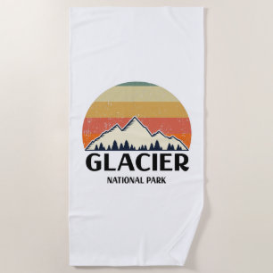 Serviette De Plage Parc national du Glacier vintage