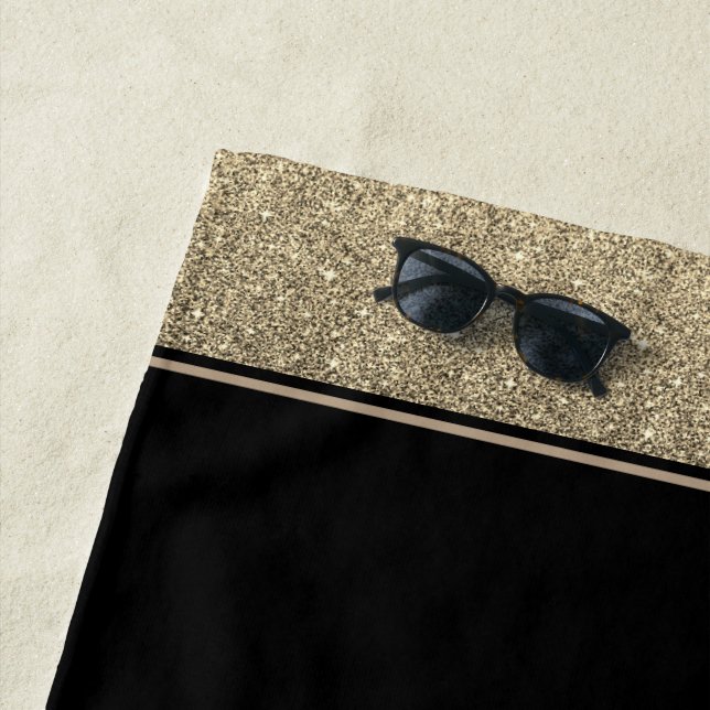 Serviette De Plage Parties scintillant de style Miss America Pageant  (En situation)