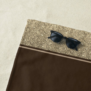 Serviette De Plage Parties scintillant de style Miss USA Pageant Beac