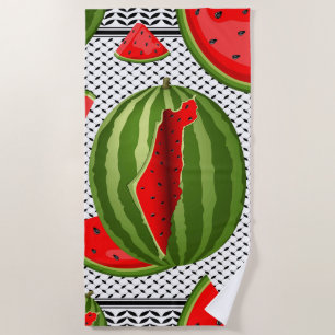 Serviette De Plage Pastèque Palestine - Slice