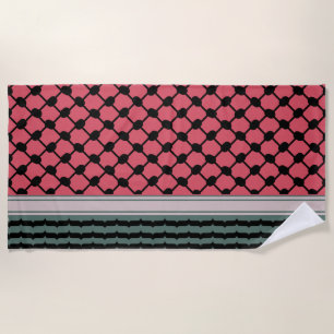 Serviette De Plage Pastèque palestinienne Hatta Keffiyeh Kufiya Folk