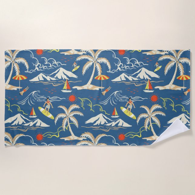 Serviette De Plage Patters tropicaux (Devant)