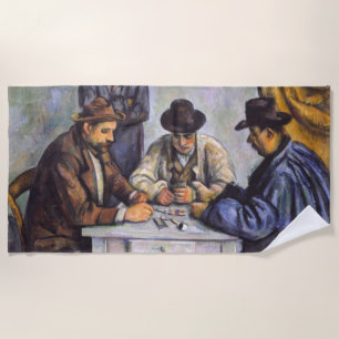 Serviette De Plage Paul Cezanne - Les Joueurs De Cartes