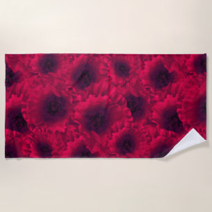 Serviette De Plage Pavot rouge