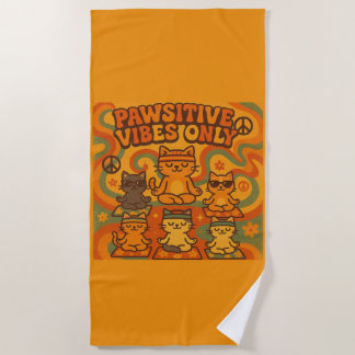 Serviette De Plage Pawsitive Vibes Only