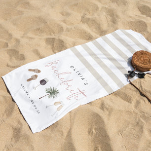 Serviette De Plage Pays du Vin Enterrement de Vie de Jeune Fille Pers