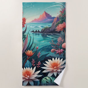 Serviette De Plage Paysage tropical