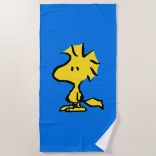 Serviette De Plage Peanuts   Snoopy's Friend Woodstock