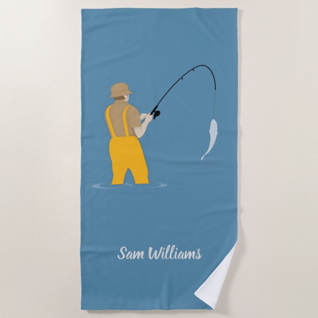 Serviette De Plage Pêche (Devant)