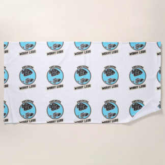 Serviette De Plage Pêche Plus Inquiète Moins