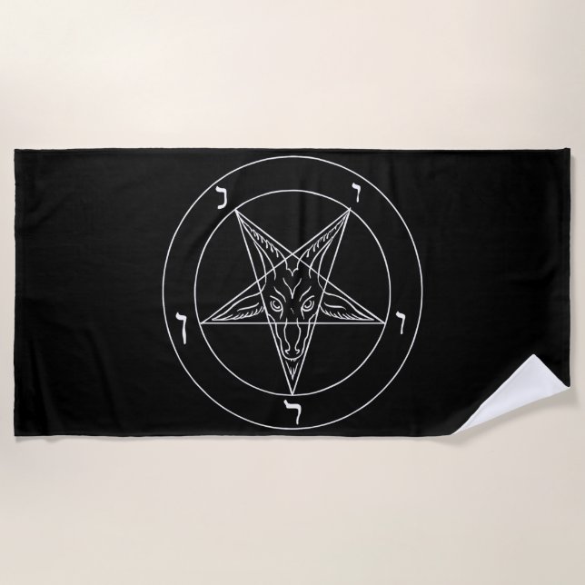 Serviette De Plage Pentagram (Devant)